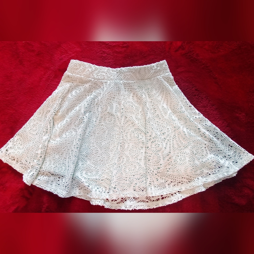 Light Blue Lace Skirt